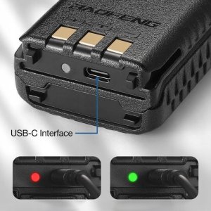 Krótkofalówka Baofeng Radiotelefon Baofeng UV-5X dualband VHF UHF 2800mAh USB-C 3