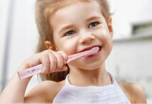 Szczoteczka Seago Soniczna szczoteczka Seago SG-2303 dzieci 3-12 lat, 8 końcówek, USB, różowa 2