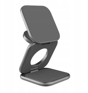 Ładowarka Mobile Origin Mobile Origin 3in1 Qi2 25W UltraSlim Foldable Charger PW36 MagSafe Compatible Space Grey 3