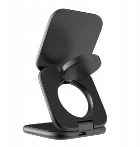 Ładowarka Mobile Origin Mobile Origin 3in1 Qi2 25W UltraSlim Foldable Charger PW36 MagSafe Compatible Matte Black 4