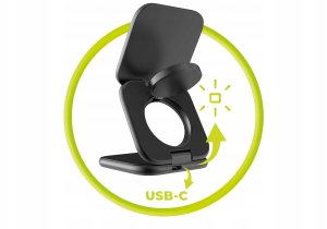 Ładowarka Mobile Origin Mobile Origin 3in1 Qi2 25W UltraSlim Foldable Charger PW36 MagSafe Compatible Matte Black 8