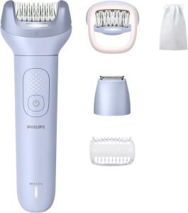 Depilator Philips PHILIPS seria 8000 epilator do depilacji na mokro i sucho (5 akcesoriów) niebieski BRE711/00 (8720689042185) 2