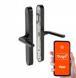 PSG Klamka elektroniczna Smart TUCAN Srebrna Nierdzewna Tuya Kod Odcisk Szyld 2