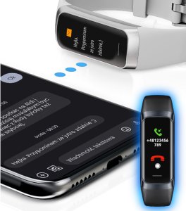 Smartband Rubicon Zestaw damski Smartwatch SMARTBAND Rubicon RNCF05 wrzosowy + bransoletka 3
