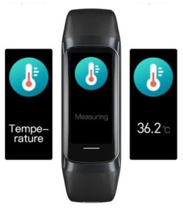 Smartband Rubicon Zestaw damski Smartwatch SMARTBAND Rubicon RNCF05 wrzosowy + bransoletka 5