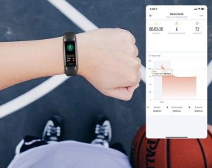 Smartband Rubicon Zestaw damski Smartwatch SMARTBAND Rubicon RNCF05 wrzosowy + bransoletka 6