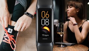 Smartband Rubicon Zestaw damski Smartwatch SMARTBAND Rubicon RNCF05 wrzosowy + bransoletka 8
