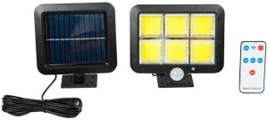 Naświetlacz Vobmat Lampa solarna z czujnikiem ruchu PIR i zmierzchu SL-01 30W 2