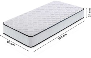 IZER MATERAC Z POKROWCEM 90x190 H24 11