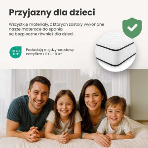 IZER MATERAC Z POKROWCEM 90x190 H24 10