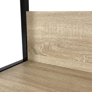 Tectake REGAŁ INDUSTRIALNY 800 CZARNY/DĄB SONOMA 4