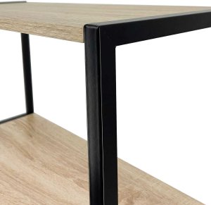 Tectake REGAŁ INDUSTRIALNY 800 CZARNY/DĄB SONOMA 5