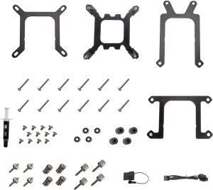 Chłodzenie wodne SilverStone Silverstone Hailstone 360 Procesor Zestaw do chłodzenia płynami 12 cm Czarny 1 szt. 9