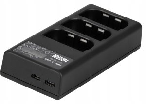Ładowarka do aparatu Eneride Ładowarka trzykanałowa Newell CD-USB-C do akumulatorów LP-E6 do Canon 5
