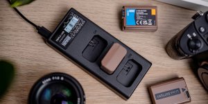 Ładowarka do aparatu Eneride Ładowarka trzykanałowa Newell CD-USB-C do akumulatorów LP-E6 do Canon 7