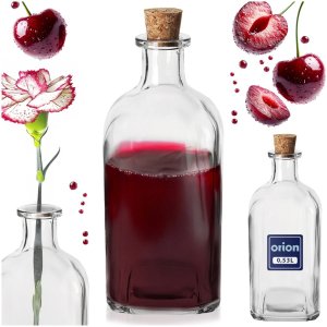 Orion Butelka z korkiem szklana do picia na wodę sok kompot soki 530 ml ORION 127712 5