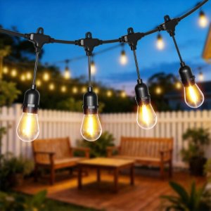 ZOLTA Girlanda ogrodowa świetlna łańcuch 20x LED 20m lampki ogrodowe 9W 6
