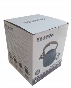 KRISBERG Czajnik stalowy na gaz 2.5L, indukcja, srebrny, KRISBERG KS-2594 10
