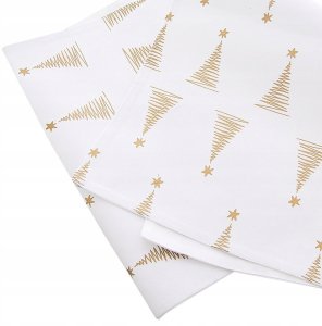 Pepco Bieżnik na stół ławę bawełniany CHOINKA 130x32CM ORION 728045 4