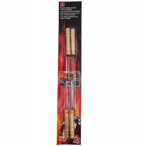 BBQ Szpikulce do szaszłyków stalowe 38.5cm 4 szt. BBQ COLLECTION 489030 4