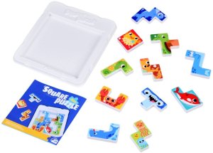 Jokomisiada Tetris Układanka Łamigłówka Puzzle Morskie Zwierzątka 12 ele ZA6136 EDUKAMP 5