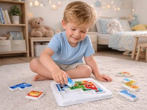 Jokomisiada Tetris Układanka Łamigłówka Puzzle Morskie Zwierzątka 12 ele ZA6136 EDUKAMP 8