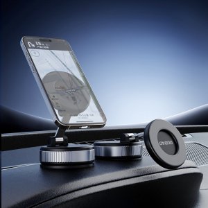 Dudao Uchwyt samochodowy Dudao F24PRO kompatybilny z MagSafe z przyssawką na szybę lub deskę rozdzielczą - czarny 7