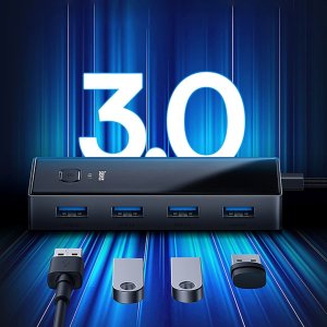 HUB USB Baseus Hub USB-C Baseus PioneerJoy 4xUSB-A 3.0 - szary 15