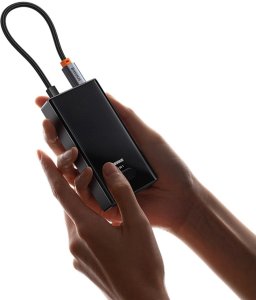 HUB USB Baseus Hub USB-C Baseus PioneerJoy 4xUSB-A 3.0 - szary 6