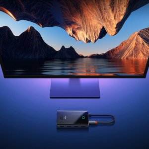 HUB USB Baseus Hub USB-C Baseus PioneerJoy 4xUSB-A 3.0 - szary 10