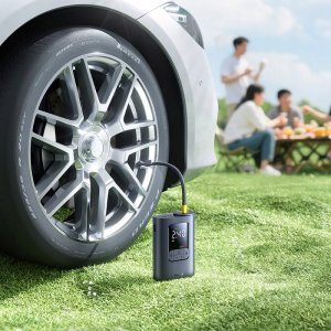 Kompresor samochodowy Baseus Pompka bezprzewodowa Baseus GoTrip VA1 kompresor 150 PSI 7500 mAh - ciemnoszara 4