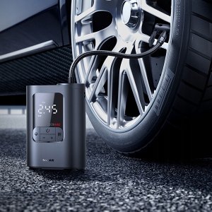 Kompresor samochodowy Baseus Pompka bezprzewodowa Baseus GoTrip VA1 kompresor 150 PSI 7500 mAh - ciemnoszara 10