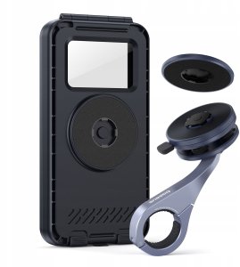 Baseus Uchwyt rowerowy Baseus PrimeTrip VB1 na telefon montowany na kierownicę magnetyczny - szary 4