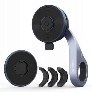 Baseus Uchwyt rowerowy Baseus PrimeTrip VB1 na telefon montowany na kierownicę magnetyczny - szary 5