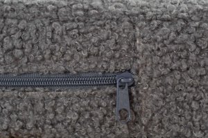 Welsti Owalne legowisko ortopedyczne kojec dla psa Welsti szary boucle XXL 100x80 antypoślizgowy 7