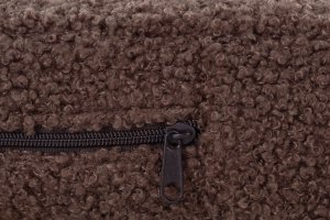 Welsti Owalne legowisko ortopedyczne kojec dla psa Welsti brązowy boucle XXL 100x80 antypoślizgowy 7