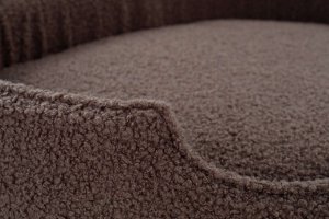 Welsti Owalne legowisko ortopedyczne kojec dla psa Welsti brązowy boucle XXL 100x80 antypoślizgowy 8