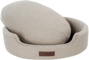 Welsti Owalne legowisko ortopedyczne kojec dla psa Welsti beżowy boucle XXL 100x80 antypoślizgowy 4