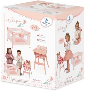 Polesie Krzesełko do karmienia i łóżeczko dla lalek 2w1 7