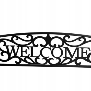 Lean Ławka Ogrodowa Taras Ogród Park Metalowa Oparcie WELCOME Czarna 127 cm 3