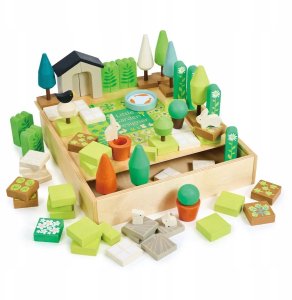 Tender Toys Kreatywny zestaw z drewnianymi elementami - Ogród 4