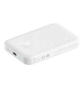 Powerbank Baseus Powerbank Baseus Airpow 6000mAh 20W z kablem Baseus Simple USB-C (20V/3A) 30cm - biały 4