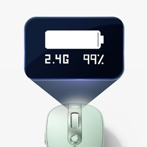 Mysz Baseus Mysz komputerowa Baseus Editor bezprzewodowa z akumulatorem 800mAh i wskaźnikiem stanu baterii - zielona 4