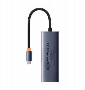 Stacja/replikator Baseus Baseus UltraJoy Series 5-Port HUB Docking Station Space Grey?Type-C to HDMI4K@30Hz*1+USB 3.0*4? 2