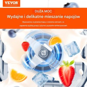 Blender kielichowy Blender kielichowy 2L 9 prędkości stal nierdzewna kruszenie lodu smoothie 3