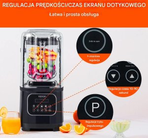 Blender kielichowy Blender kielichowy 2L 9 prędkości stal nierdzewna kruszenie lodu smoothie 5