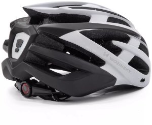 Wozinsky Kask rowerowy z odpinanym daszkiem i tylną lampką USB 54-57 cm - czarno-biały WOZINSKY 7