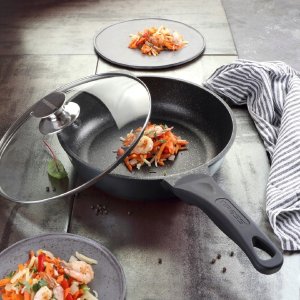 Patelnia Tiross Patelnia głęboka marmurowa 28cm na gaz INDUKCJA nieprzywierająca TIROSS TS-1238 12