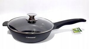 Patelnia Tiross Patelnia głęboka marmurowa 28cm na gaz INDUKCJA nieprzywierająca TIROSS TS-1238 2