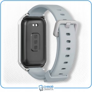 ChronSmarta Pasek z ramką ChronSmarta do Xiaomi Mi Band 8 Active / Redmi Smart Band 2 (Biały) 3